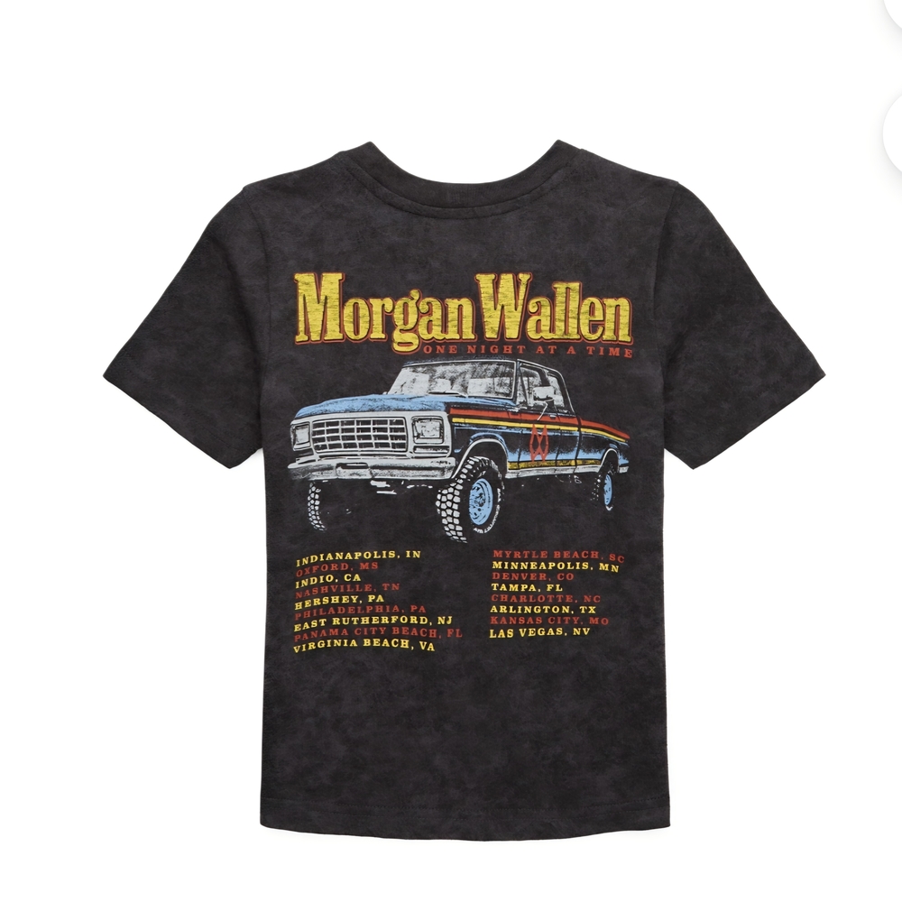 Morgan Wallen Kids Charcoal T-Shirt - Picture 2 of 4